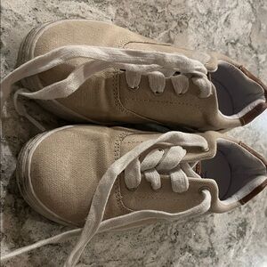 J. Crew Kids Tan Canvas Sneakers